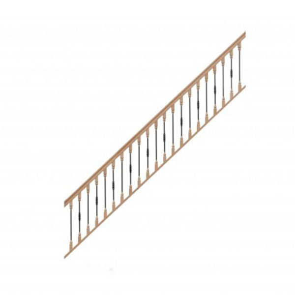 escalier 1/4 tournant bas sans contremarches balustres bois métal sans marche débordante