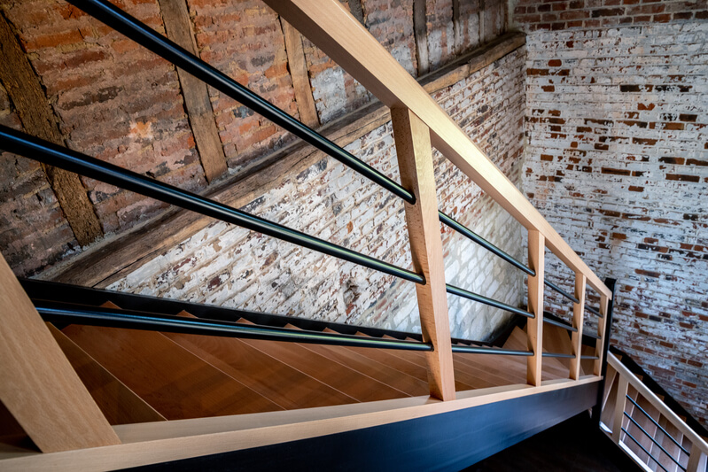 rampe escalier en bois d2bois